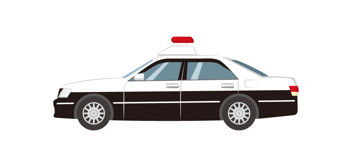 パトカーのイラスト