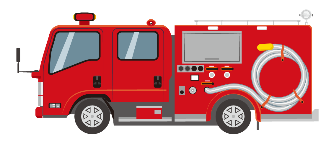 消防車のイラスト
