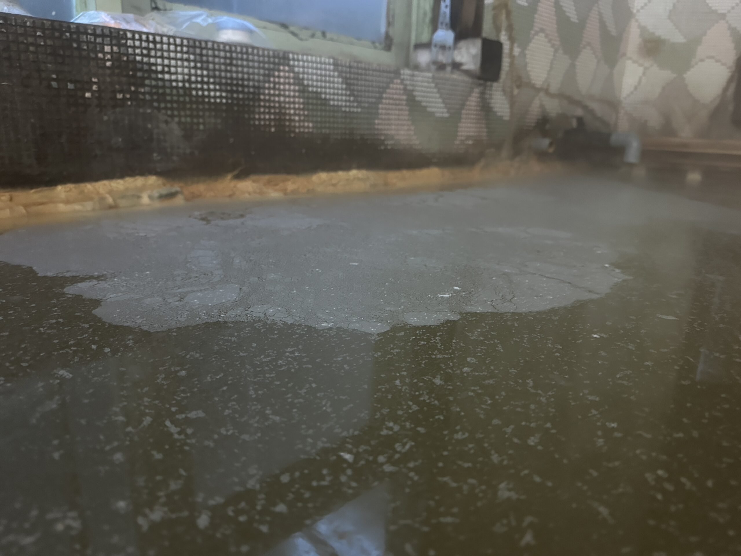 湯抱温泉湯面